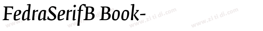 FedraSerifB Book字体转换